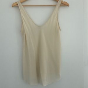 Babaton 100% silk cami, cream coloured